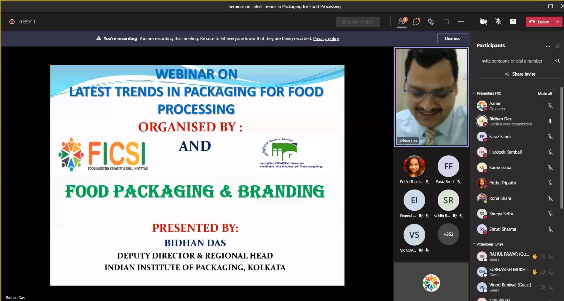 Webinar on Food Traceability & Recall